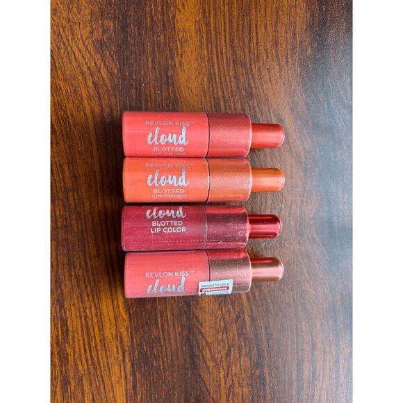 Revlon Kiss Cloud Blotted Lip Colors Lot of 4 - Picture 1 of 1